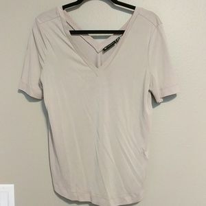 Short sleeve v neck